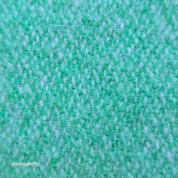 NWT J. Crew Wool Scarf Green White Stripe Rugby - Picture 6 of 11